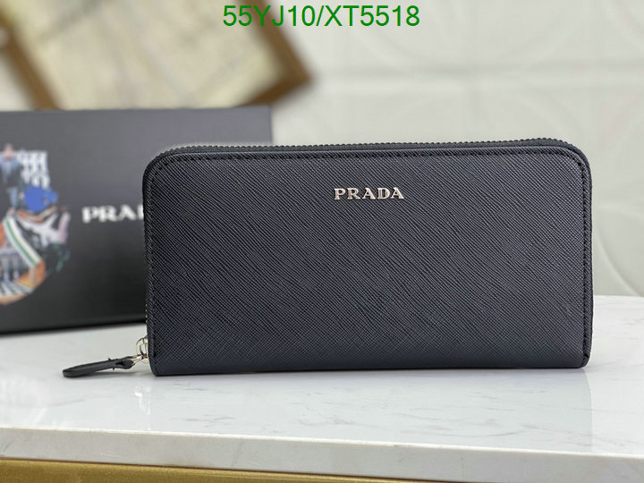 Prada Bag-(4A)-Wallet-,Code: XT5518,$: 55USD