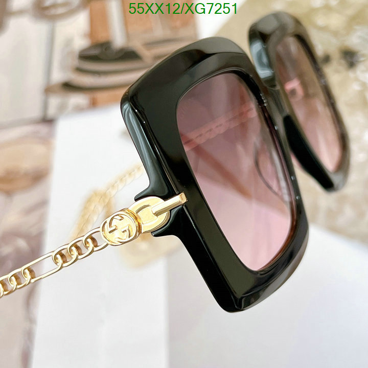 Glasses-Gucci, Code: XG7251,$: 55USD