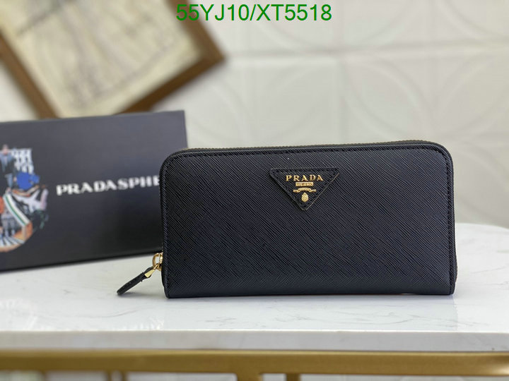 Prada Bag-(4A)-Wallet-,Code: XT5518,$: 55USD