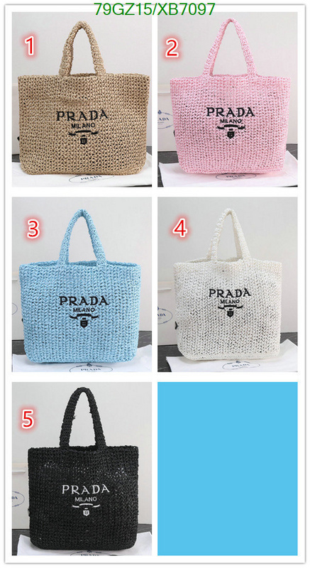 Prada Bag-(4A)-Handbag-,Code: XB7097,$: 79USD