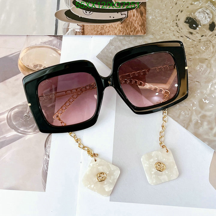 Glasses-Gucci, Code: XG7251,$: 55USD