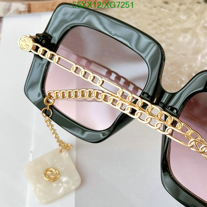 Glasses-Gucci, Code: XG7251,$: 55USD