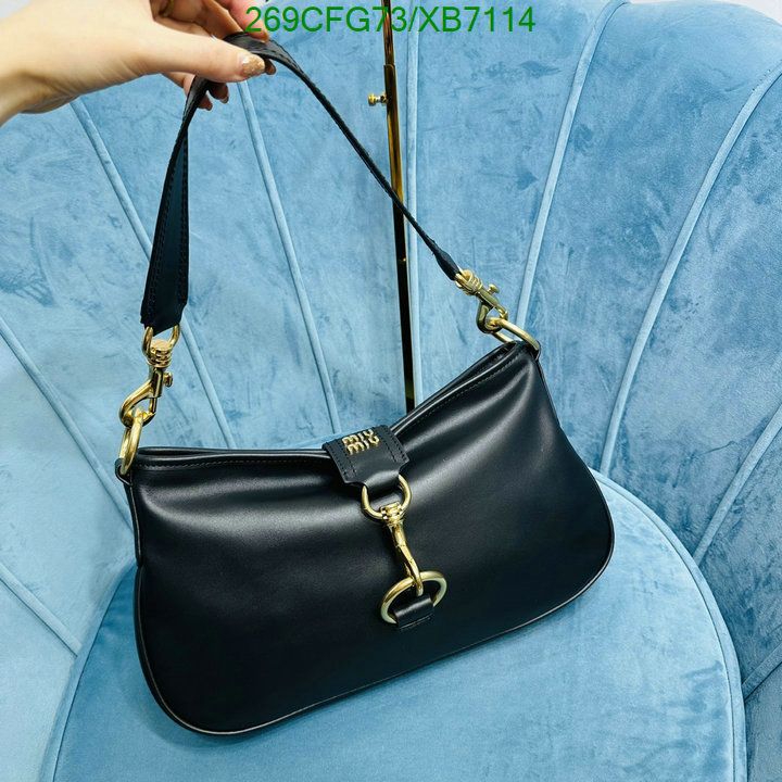 Miu Miu Bag-(Mirror)-Handbag-,Code: XB7114,$: 269USD
