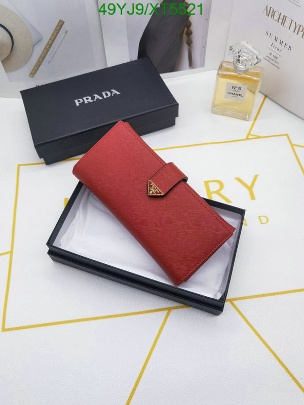 Prada Bag-(4A)-Wallet-,Code: XT5521,$: 49USD