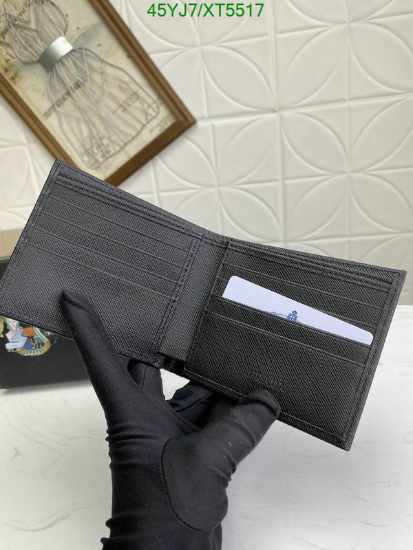 Prada Bag-(4A)-Wallet-,Code: XT5517,$: 45USD