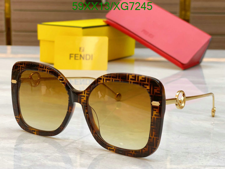 Glasses-Fendi, Code: XG7245,$: 59USD