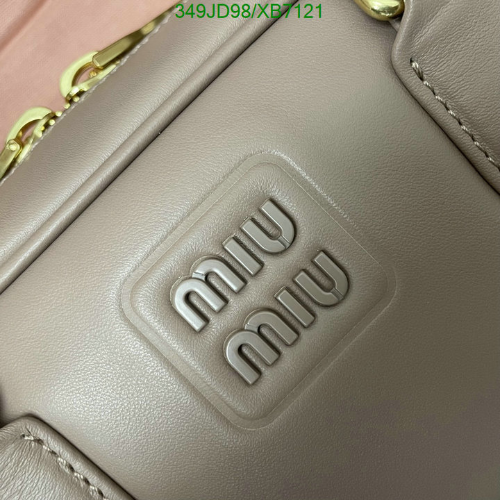 Miu Miu Bag-(Mirror)-Handbag-,Code: XB7121,$: 349USD