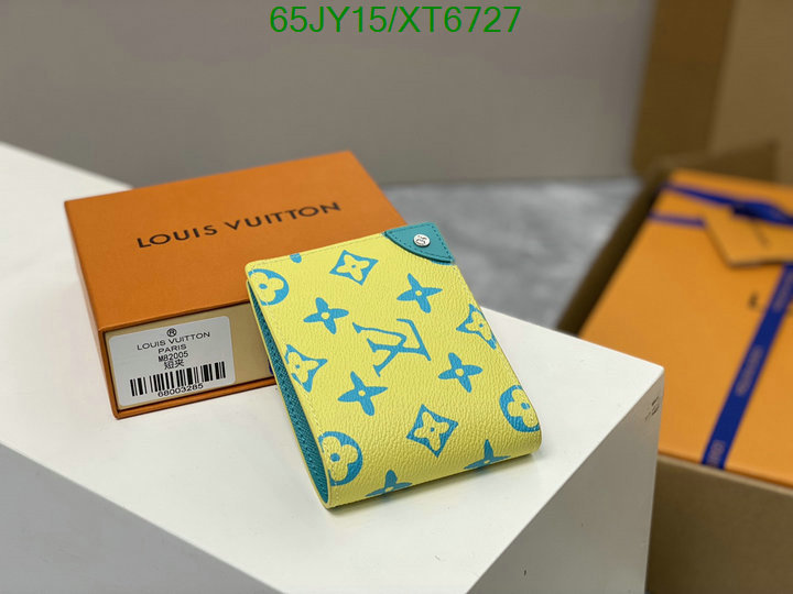 LV Bags-(Mirror)-Wallet-,Code: XT6727,$: 65USD