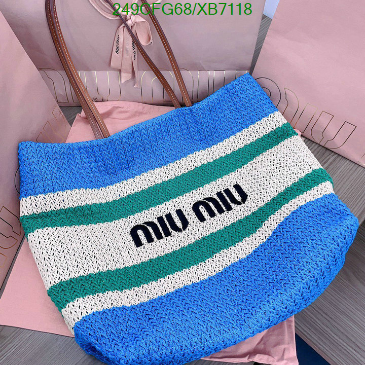 Miu Miu Bag-(Mirror)-Handbag-,Code: XB7118,$: 249USD