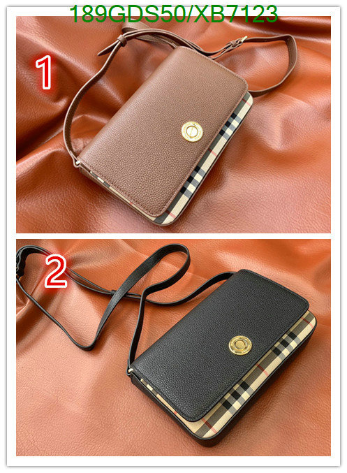 Burberry Bag-(Mirror)-Diagonal-,Code: XB7123,$: 189USD