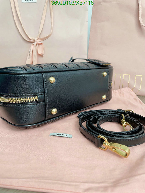 Miu Miu Bag-(Mirror)-Handbag-,Code: XB7116,$: 369USD