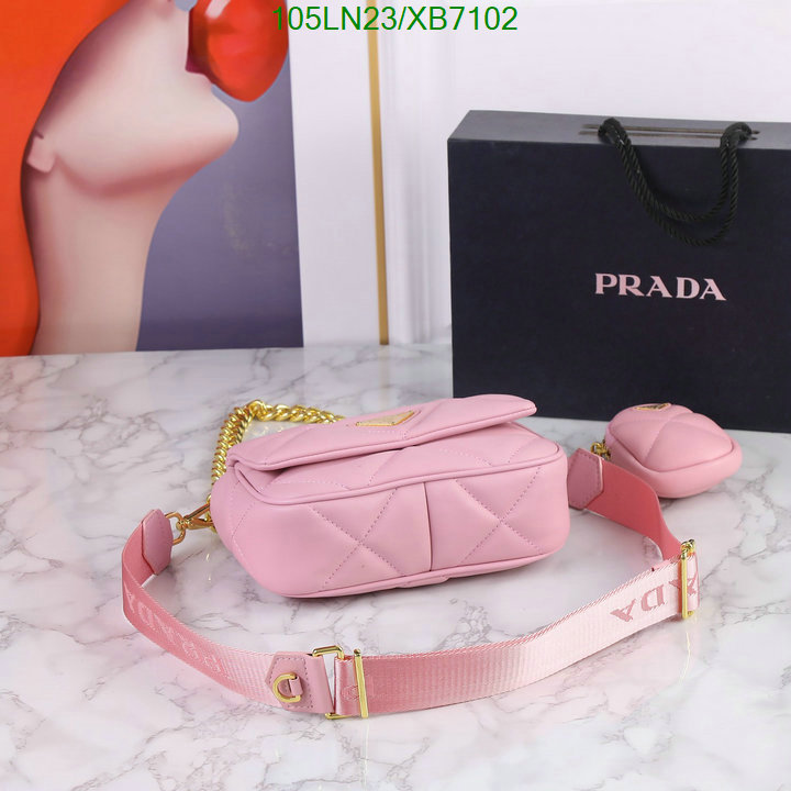 Prada Bag-(4A)-Diagonal-,Code: XB7102,$: 105USD