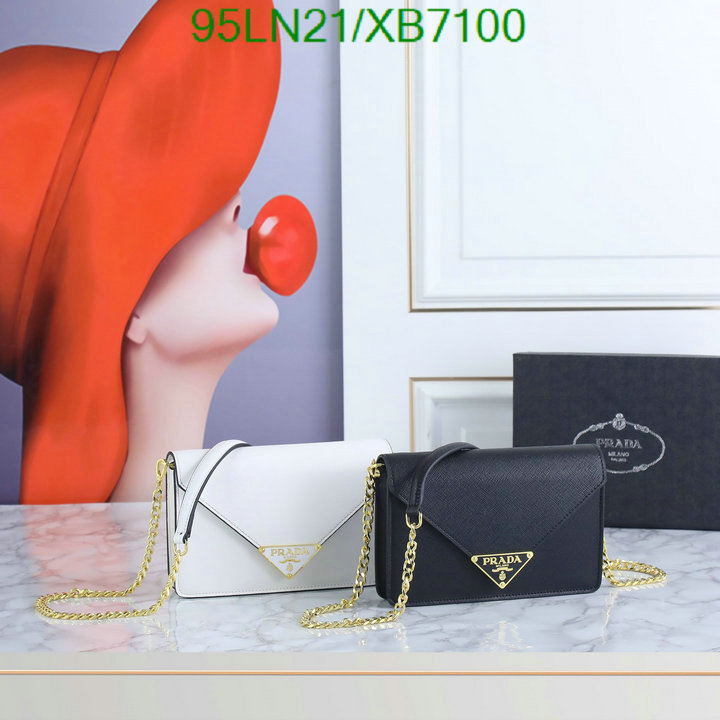 Prada Bag-(4A)-Diagonal-,Code: XB7100,$: 95USD