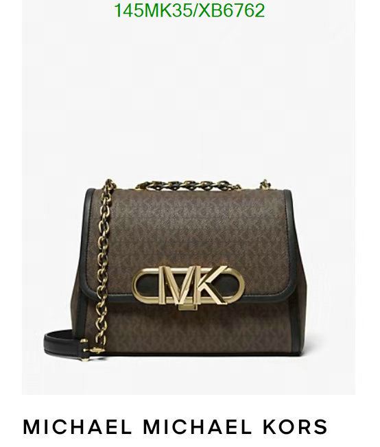 Michael Kors Bag-(Mirror)-Diagonal-,Code: XB6762,$: 145USD