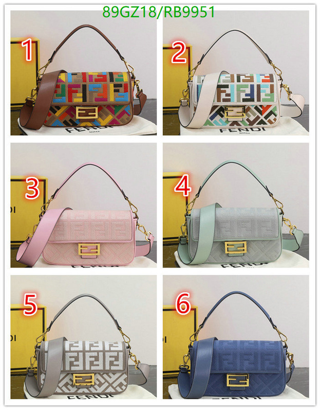 Fendi Bag-(4A)-Baguette- Code: RB9951 $: 89USD