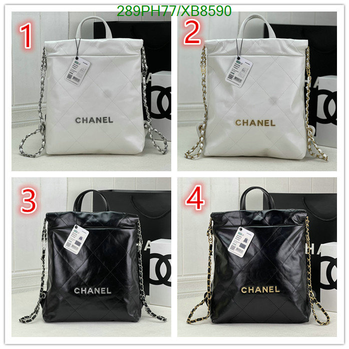 Chanel Bag-(Mirror)-Backpack- Code: XB8590