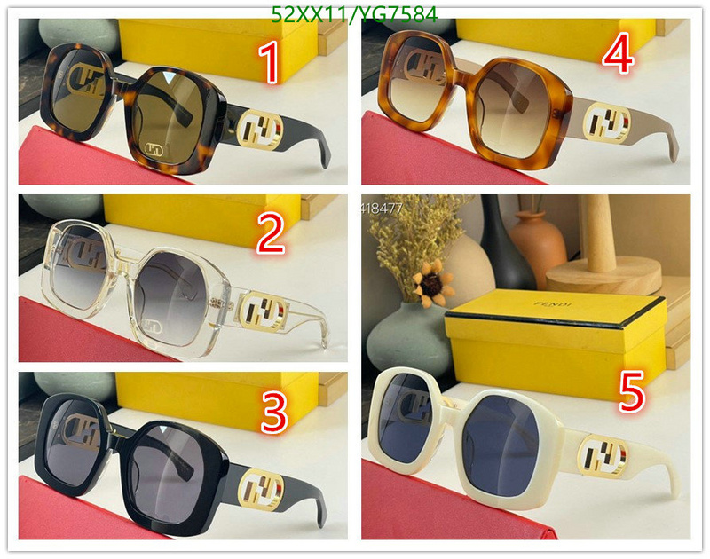 Glasses-Fendi Code: YG7584 $: 52USD