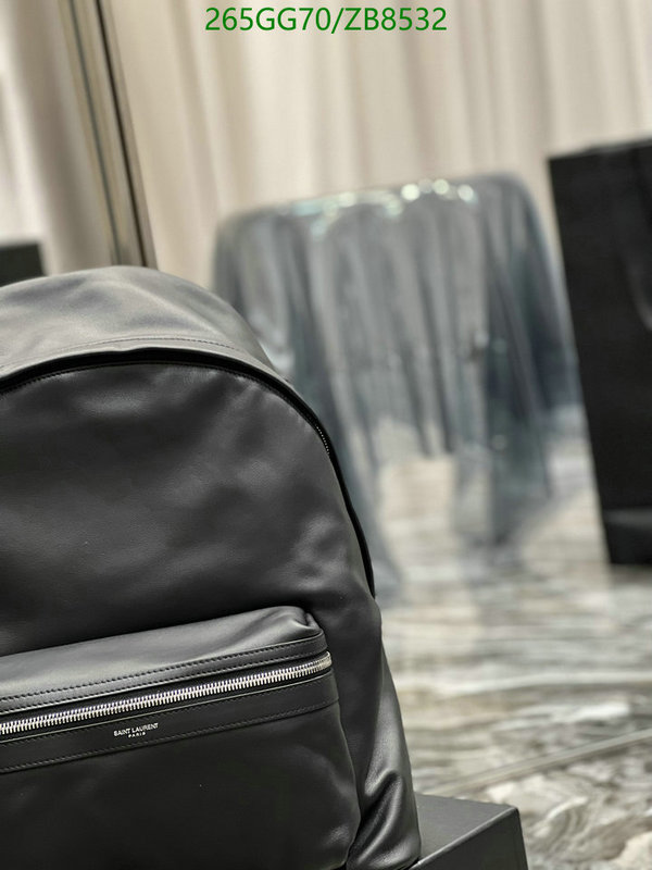 YSL Bag-(Mirror)-Backpack- Code: ZB8532 $: 265USD