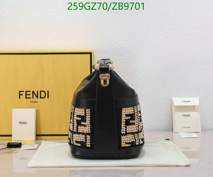 Fendi Bag-(Mirror)-Handbag- Code: ZB9701 $: 259USD