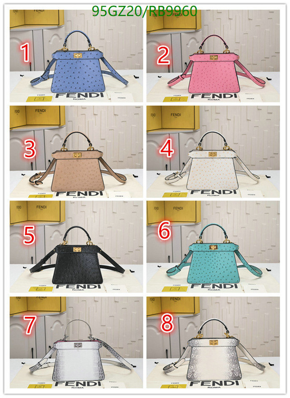 Fendi Bag-(4A)-Peekaboo Code: RB9960 $: 95USD