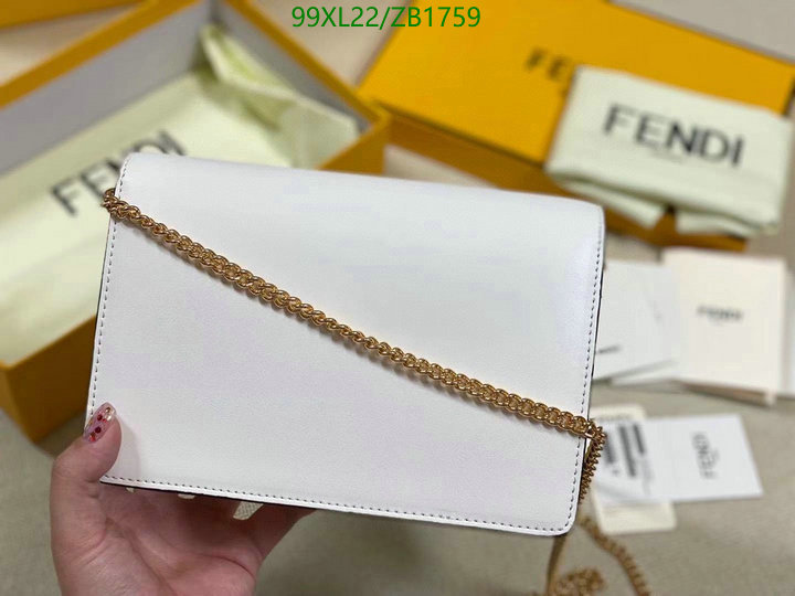 Fendi Bag-(4A)-Diagonal- Code: ZB1759 $: 99USD