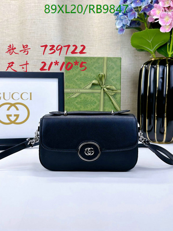 Gucci Bag-(4A)-Diagonal- Code: RB9847 $: 89USD