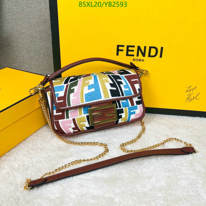 Fendi Bag-(4A)-Baguette- Code: YB2593 $: 85USD