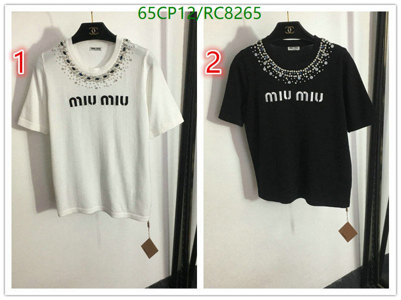 Clothing-MIUMIU Code: RC8265 $: 65USD