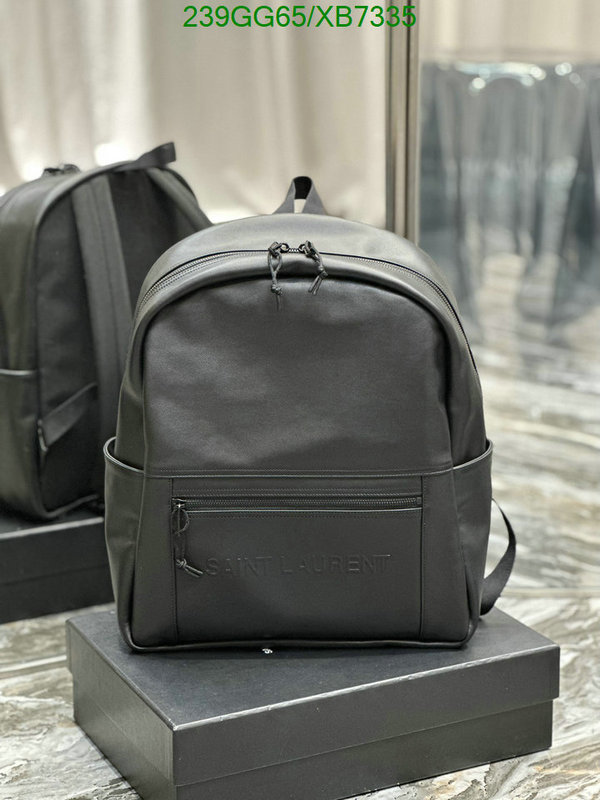 YSL Bag-(Mirror)-Backpack- Code: XB7335 $: 239USD