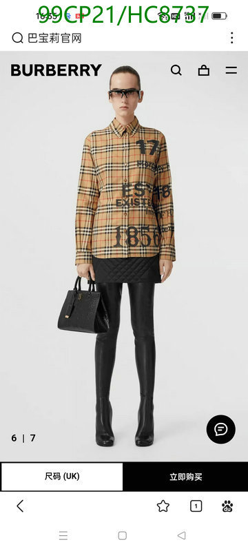 Clothing-Burberry Code: HC8737 $: 99USD