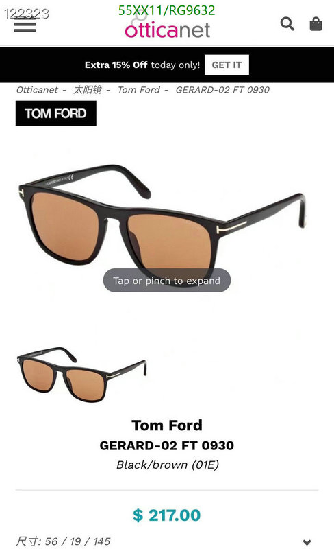 Glasses-Tom Ford Code: RG9632 $: 55USD