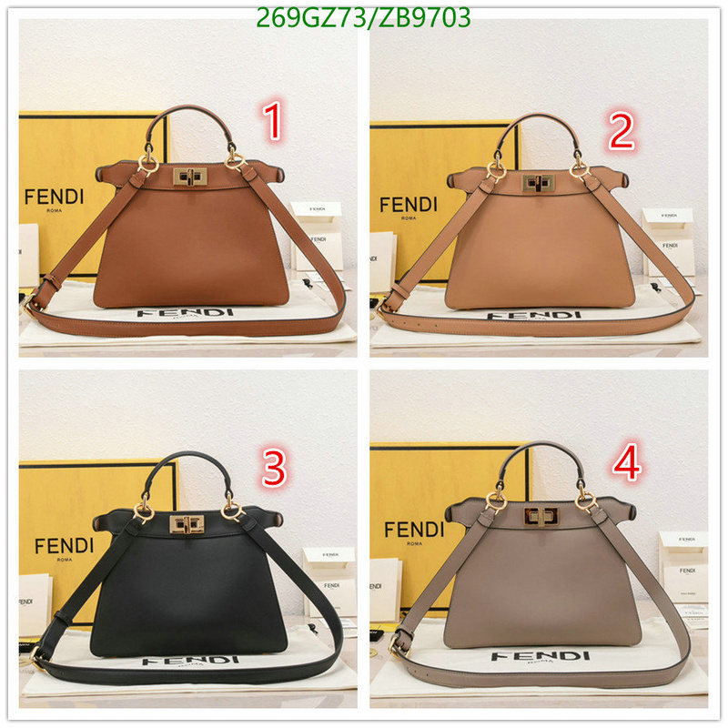 Fendi Bag-(Mirror)-Peekaboo Code: ZB9703 $: 269USD