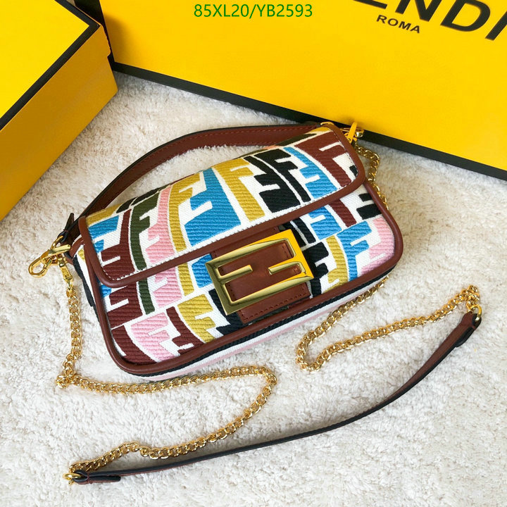 Fendi Bag-(4A)-Baguette- Code: YB2593 $: 85USD