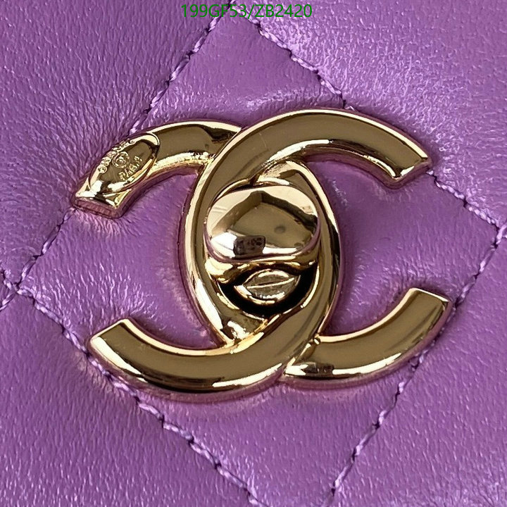 Chanel Bag-(Mirror)-Diagonal- Code: ZB2420 $: 199USD