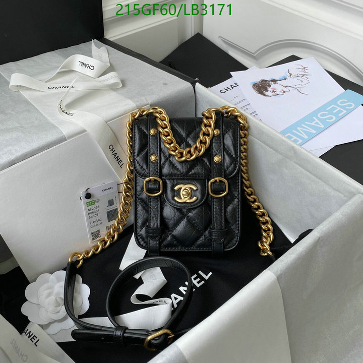 Chanel Bag-(Mirror)-Diagonal- Code: LB3171 $: 215USD