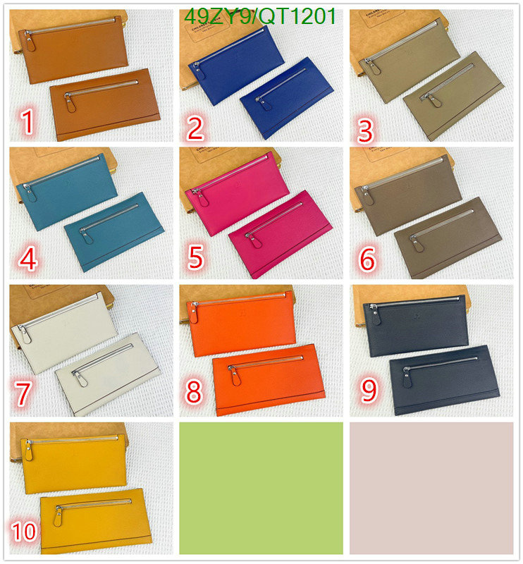 Hermes Bag-(4A)-Wallet- Code: QT1201 $: 49USD