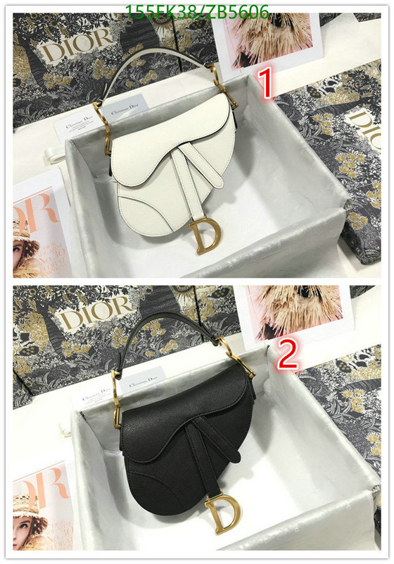 Dior Bags-(Mirror)-Saddle- Code: ZB5606 $: 155USD