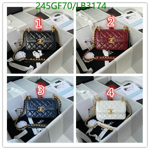 Chanel Bag-(Mirror)-Diagonal- Code: LB3174 $: 245USD