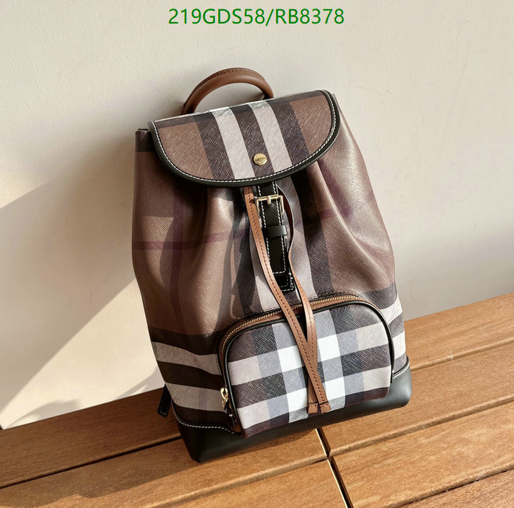 Burberry Bag-(Mirror)-Backpack- Code: RB8378 $: 219USD