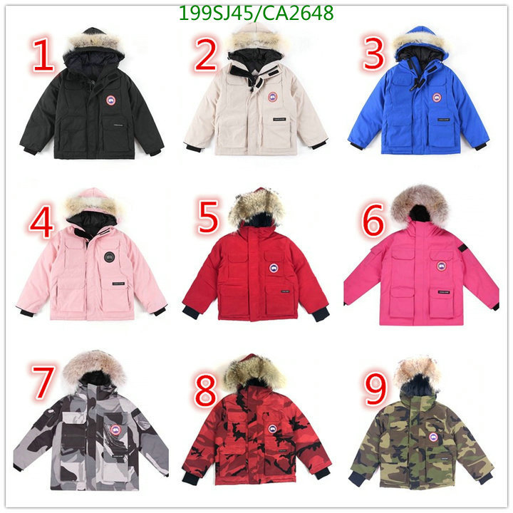 Kids clothing-Canada Goose Code: CA2648 $: 199USD