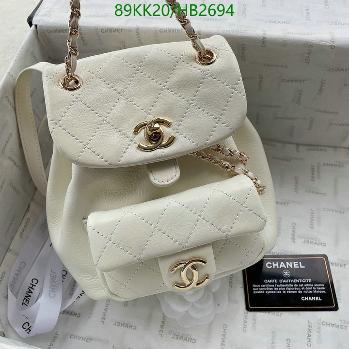 Chanel Bags-(4A)-Backpack- Code: HB2694 $: 89USD