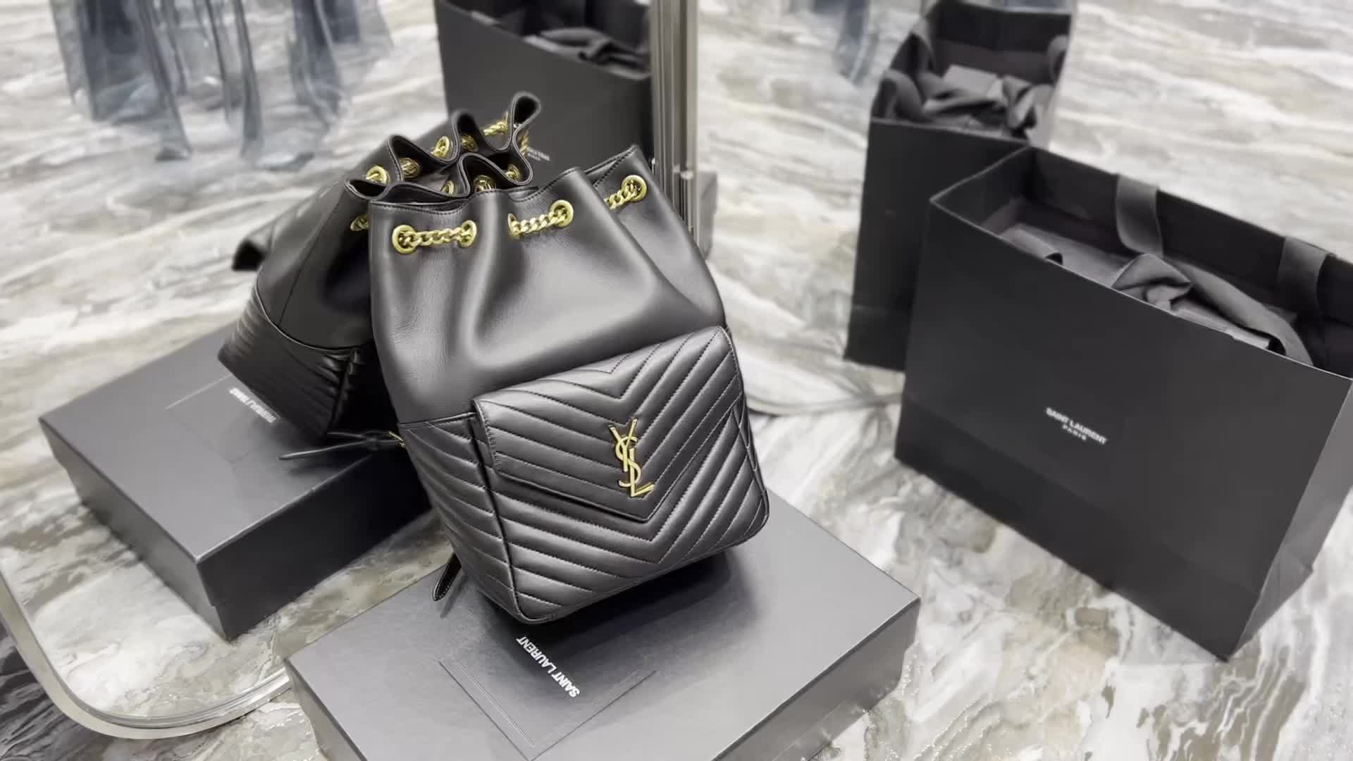 YSL Bag-(Mirror)-Backpack- Code: LB7232 $: 269USD