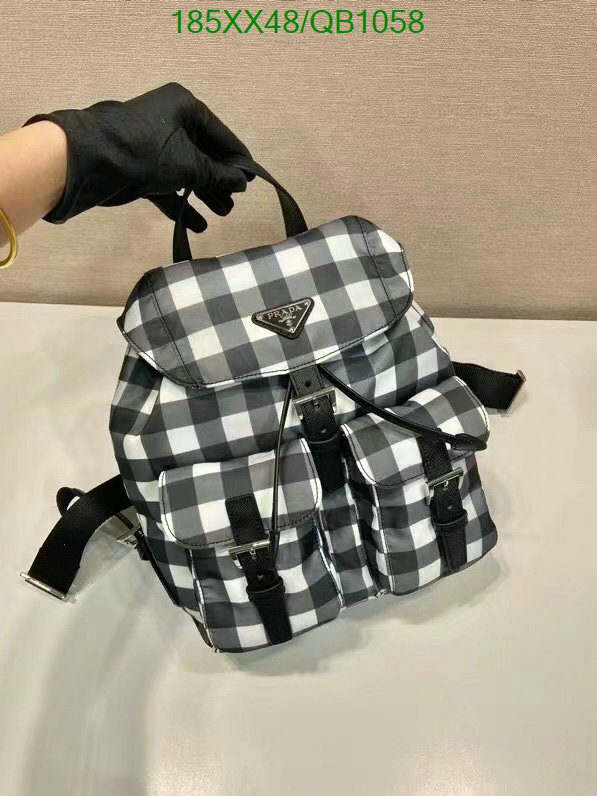 Prada Bag-(Mirror)-Backpack- Code: QB1058 $: 185USD