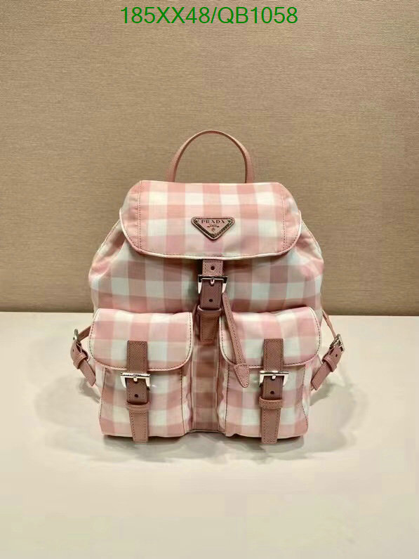 Prada Bag-(Mirror)-Backpack- Code: QB1058 $: 185USD