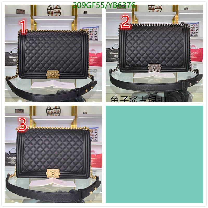 Chanel Bag-(Mirror)-Diagonal- Code: YB6376 $: 209USD