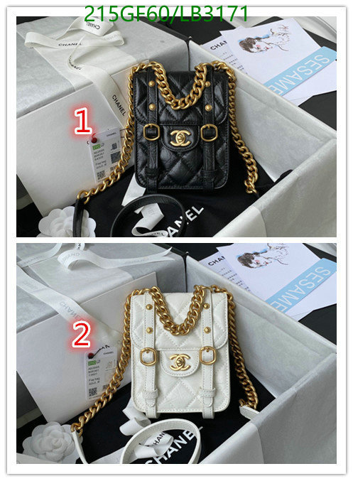 Chanel Bag-(Mirror)-Diagonal- Code: LB3171 $: 215USD