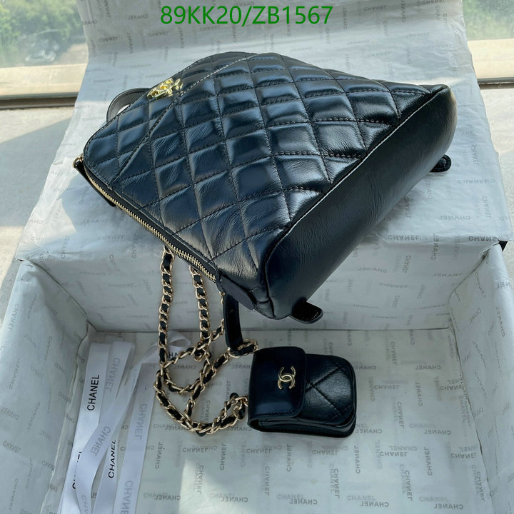 Chanel Bags-(4A)-Backpack- Code: ZB1567 $: 89USD