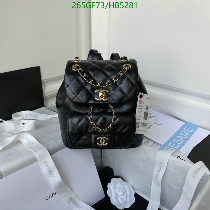 Chanel Bag-(Mirror)-Backpack- Code: HB5281 $: 265USD
