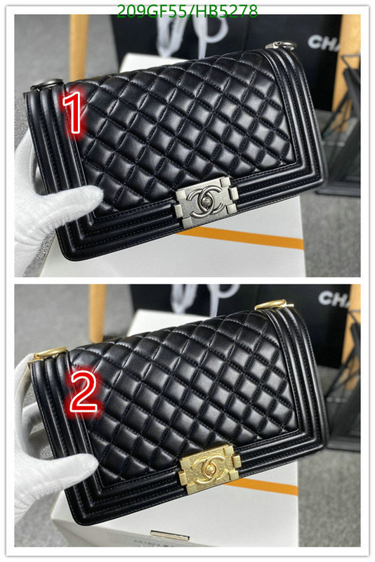 Chanel Bag-(Mirror)-Le Boy Code: HB5278 $: 209USD