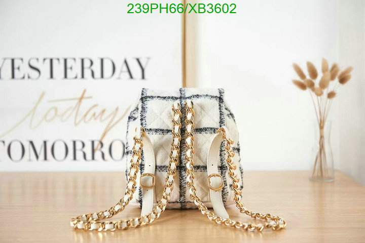 Chanel Bag-(Mirror)-Backpack- Code: XB3602 $: 239USD